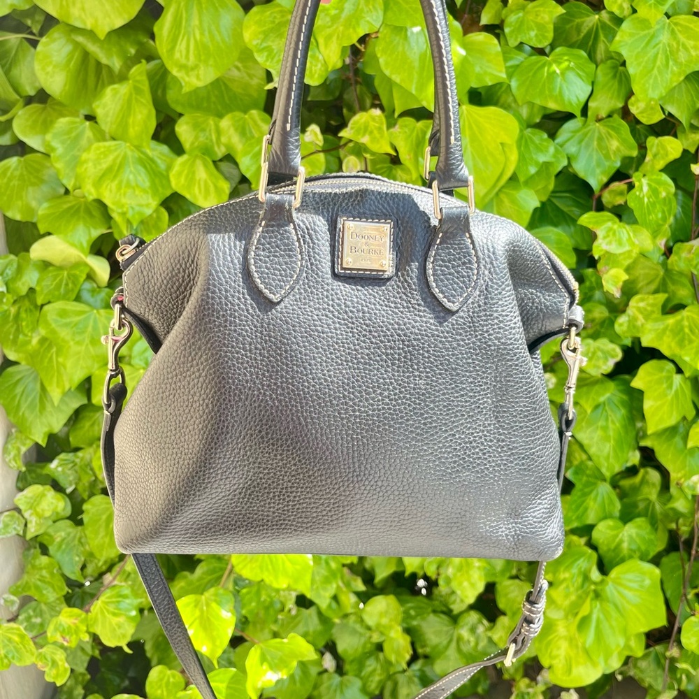 Dooney & Bourke Black GENUINE Pebbled Leather Dillen Women's Bag